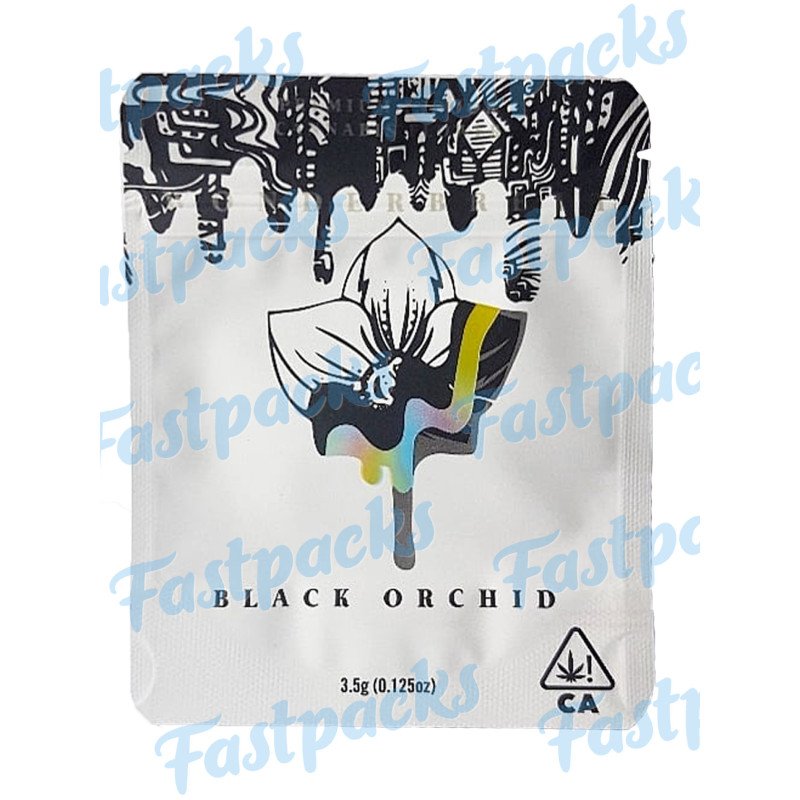 Wonderbrett ~ Black Orchid ~ 3.5G Empty Mylar Bag Wonderbrett ~ Black Orchid ~ 3.5G Empty Mylar Bag