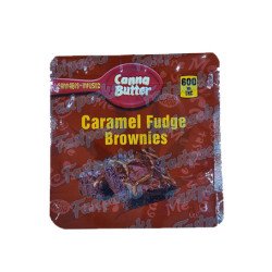 Canna Butter ~ Caramel Fudge Bites ~ 600MG Empty Mylar Bag