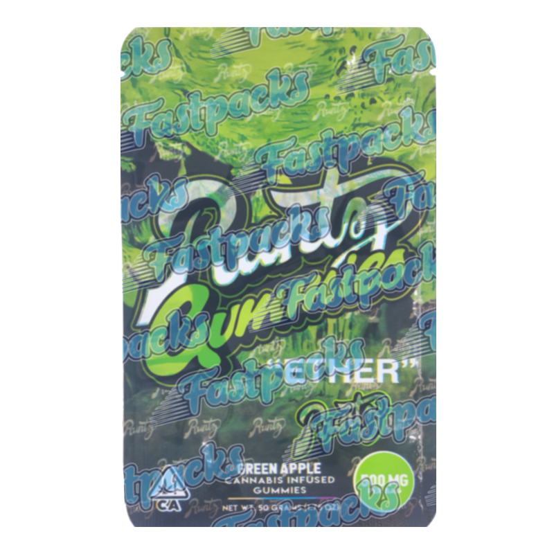 Runtz ~ "ETHER" Green Apple ~ 500MG Empty Mylar Bag Runtz ~ "ETHER" Green Apple ~ 500MG Empty Mylar Bag