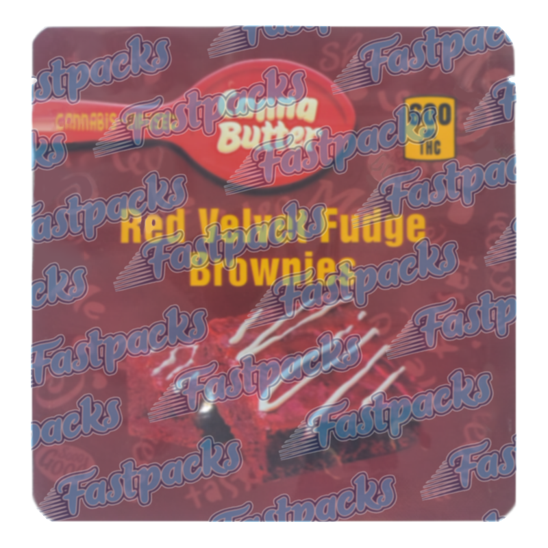 Canna Butter ~ Red Velvet Fudge Bites ~ 600MG Empty Mylar Bag Canna Butter ~ Red Velvet Fudge Bites ~ 600MG Empty Mylar Bag