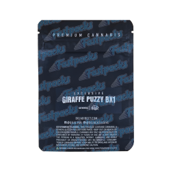 Doja ~ Exclusive Giraffe Puzzy BX1 ~ Doja Authentic Strain Label ~ 3.5G Empty Mylar Bag