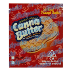 Canna Butter ~ Peanut Butter Cookies ~ 250/500MG Empty Mylar Bag