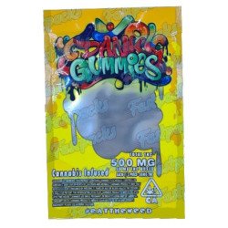 Dank Gummies ~ Yellow ~ 500MG Empty Mylar Bag