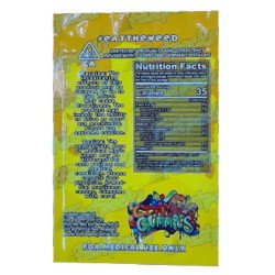 Dank Gummies ~ Yellow ~ 500MG Empty Mylar Bag