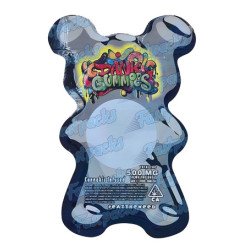 Dank Gummies ~ Black ~ 500MG Die Cut Empty Mylar Bag (2022)