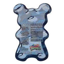 Dank Gummies ~ Black ~ 500MG Die Cut Empty Mylar Bag (2022)