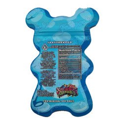 Dank Gummies ~ Blue ~ 500MG Die Cut Empty Mylar Bag (2022)