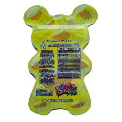 Dank Gummies ~ Yellow ~ 500MG Die Cut Empty Mylar Bag (2022)