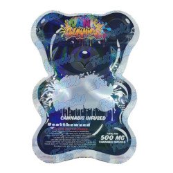 Dank Gummies ~ Black ~ 500MG Die Cut Empty Mylar Bag (2023)