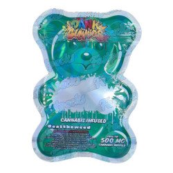 Dank Gummies ~ Green ~ 500MG Die Cut Empty Mylar Bag (2023)