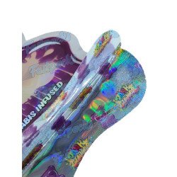 Dank Gummies ~ Purple ~ 500MG Die Cut Empty Mylar Bag (2023)