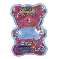 Dank Gummies ~ Red ~ 500MG Die Cut Empty Mylar Bag (2023)