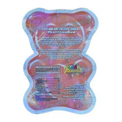 Dank Gummies ~ Red ~ 500MG Die Cut Empty Mylar Bag (2023)